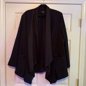 Excellent Condition Draped Black Blazer